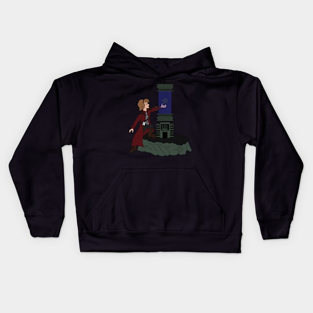 Orb in the Stone Kids Hoodie by Leidemer Illustration 